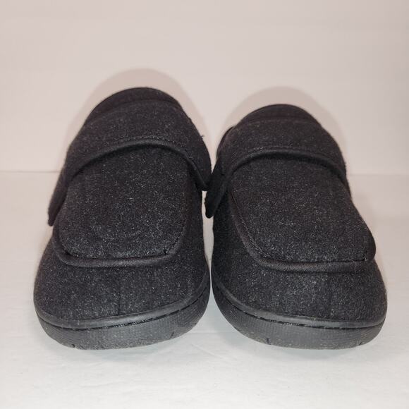 FOAMTREADS Physician L2 Comfort Slipper Womens 9M Black Wool Adjustable Diabetic - Picture 6 of 12